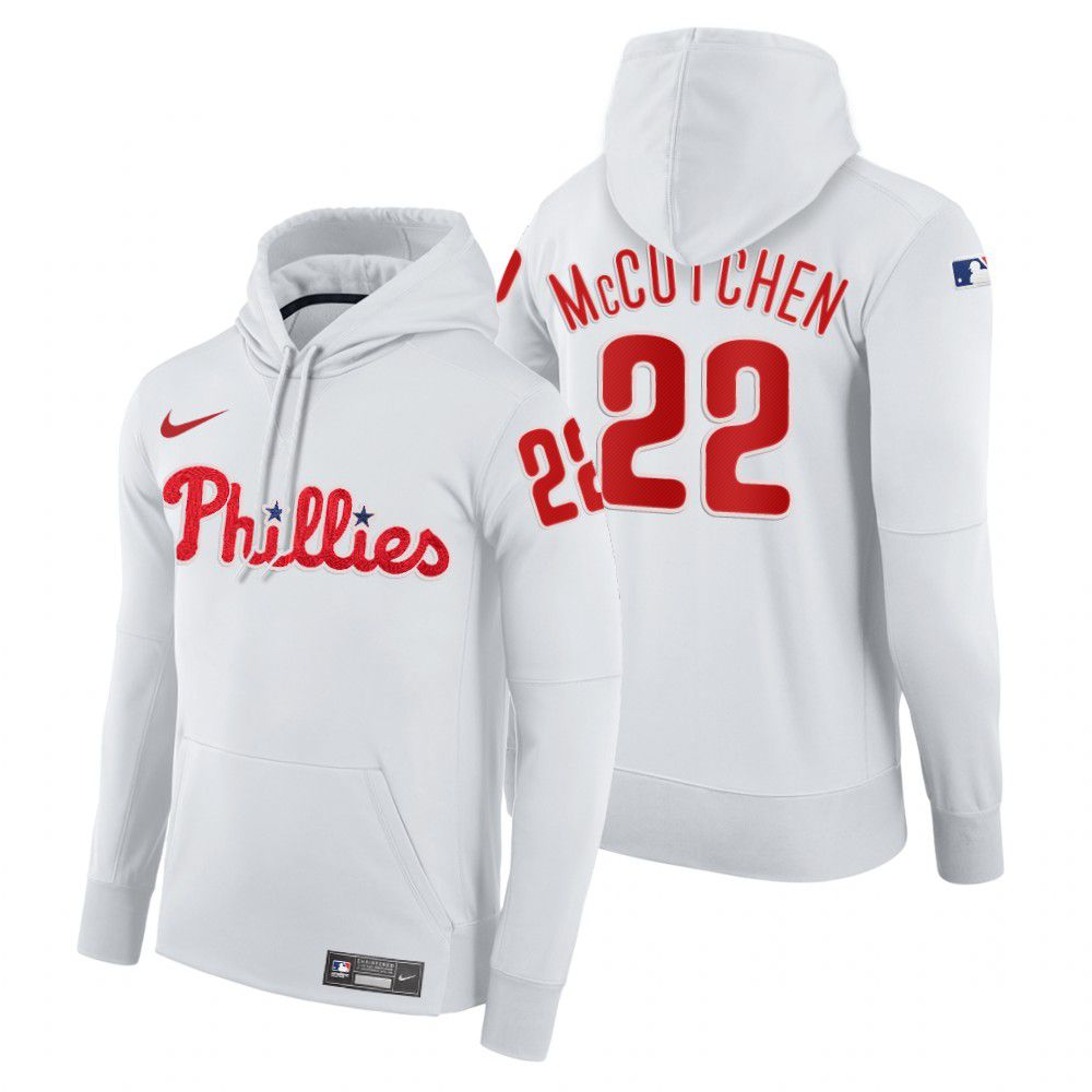 Men Philadelphia Phillies #22 Mccutchen white home hoodie 2021 MLB Nike Jerseys->philadelphia phillies->MLB Jersey